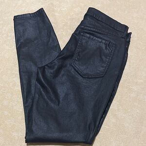 Banana Republic Women's Black Coated Skinny Jeans
